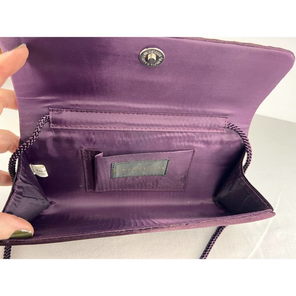Jessica McClintock Clutch Evening Bag‎ Purple Sequins - Picture 5 of 10